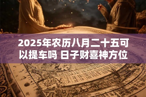 2025年农历八月二十五可以提车吗 日子财喜神方位 2025年农历八月二十五可以提车吗 日子财喜神方位