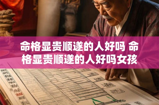 命格显贵顺遂的人好吗 命格显贵顺遂的人好吗女孩 命格显贵顺遂的人好吗 命格显贵顺遂的人好吗女孩