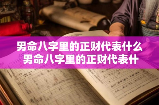 男命八字里的正财代表什么 男命八字里的正财代表什么意思 男命八字里的正财代表什么 男命八字里的正财代表什么意思