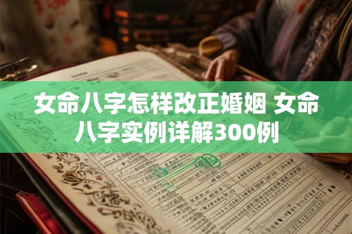 女命八字怎样改正婚姻 女命八字实例详解300例 女命八字怎样改正婚姻 女命八字实例详解300例