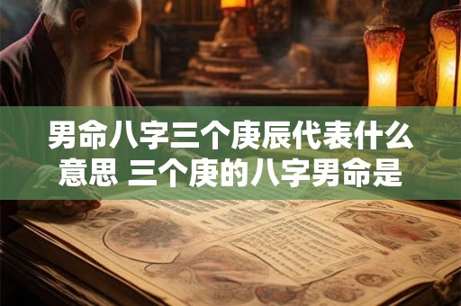 男命八字三个庚辰代表什么意思 三个庚的八字男命是什么意思 男命八字三个庚辰代表什么意思 三个庚的八字男命是什么意思