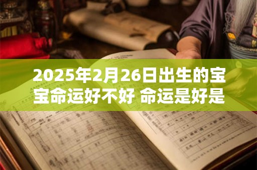 2025年2月26日出生的宝宝命运好不好 命运是好是坏 2025年2月26日出生的宝宝命运好不好 命运是好是坏