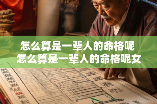 怎么算是一辈人的命格呢 怎么算是一辈人的命格呢女生 怎么算是一辈人的命格呢 怎么算是一辈人的命格呢女生