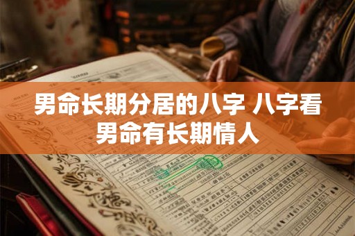 男命长期分居的八字 八字看男命有长期情人 男命长期分居的八字 八字看男命有长期情人