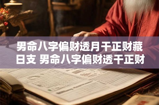 男命八字偏财透月干正财藏日支 男命八字偏财透干正财藏日支 男命八字偏财透月干正财藏日支 男命八字偏财透干正财藏日支