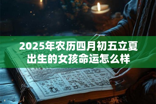 2025年农历四月初五立夏出生的女孩命运怎么样