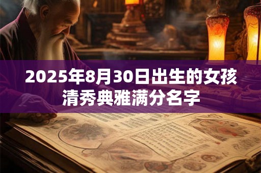 2025年8月30日出生的女孩清秀典雅满分名字 2025年8月30日出生的女孩清秀典雅满分名字