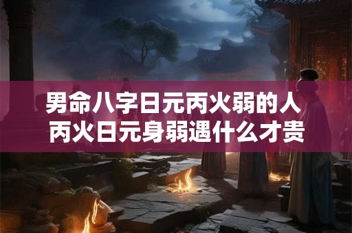 男命八字日元丙火弱的人 丙火日元身弱遇什么才贵