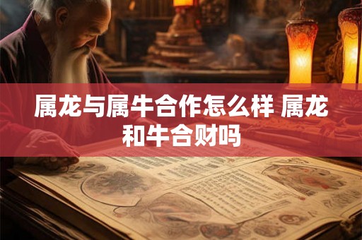 属龙与属牛合作怎么样 属龙和牛合财吗 属龙与属牛合作怎么样 属龙和牛合财吗