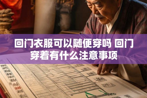 回门衣服可以随便穿吗 回门穿着有什么注意事项