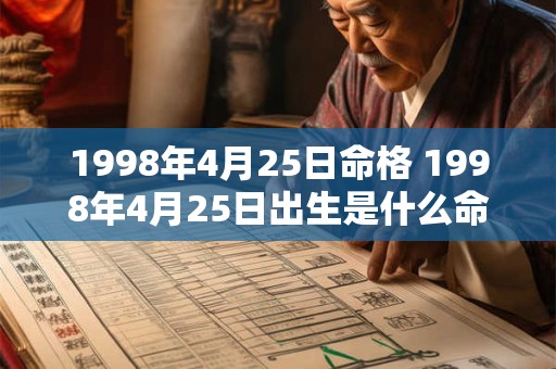 1998年4月25日命格 1998年4月25日出生是什么命 1998年4月25日命格 1998年4月25日出生是什么命