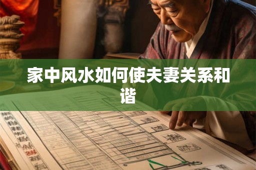 家中风水如何使夫妻关系和谐 家中风水如何使夫妻关系和谐