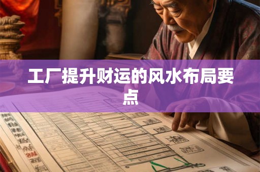 工厂提升财运的风水布局要点