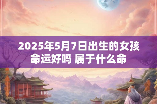 2025年5月7日出生的女孩命运好吗 属于什么命 2025年5月7日出生的女孩命运好吗 属于什么命