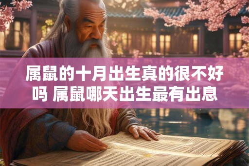 属鼠的十月出生真的很不好吗 属鼠哪天出生最有出息 属鼠的十月出生真的很不好吗 属鼠哪天出生最有出息