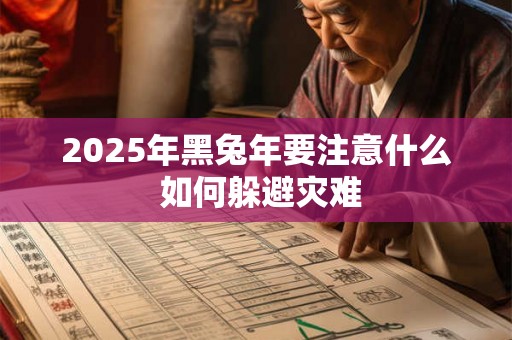 2025年黑兔年要注意什么 如何躲避灾难 2025年黑兔年要注意什么 如何躲避灾难