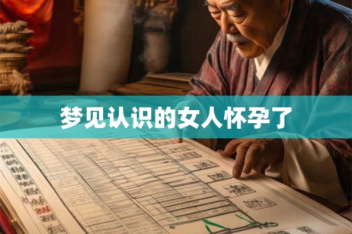 梦见认识的女人怀孕了 梦见认识的女人怀孕了