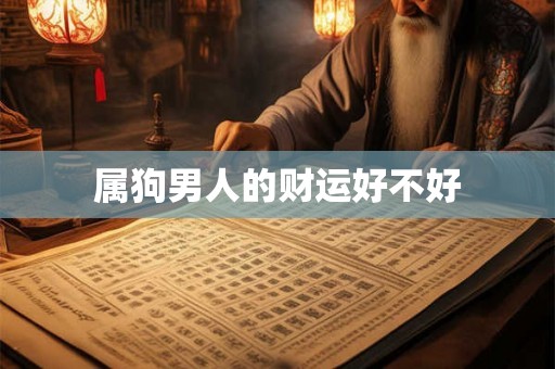 属狗男人的财运好不好 属狗男人的财运好不好