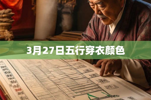 3月27日五行穿衣颜色 3月27日五行穿衣颜色