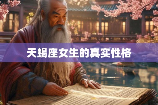 天蝎座女生的真实性格