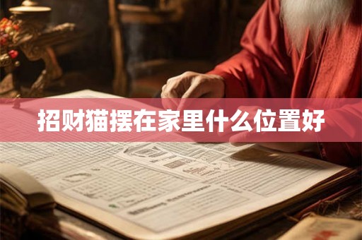 招财猫摆在家里什么位置好 招财猫摆在家里什么位置好