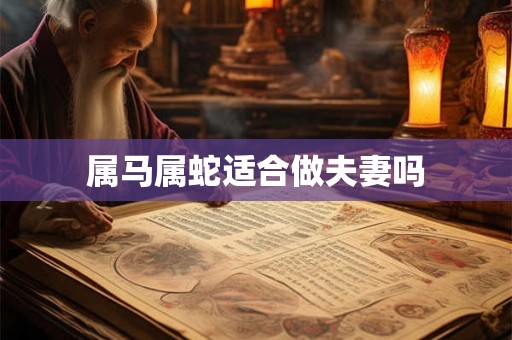 属马属蛇适合做夫妻吗 属马属蛇适合做夫妻吗