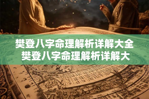 樊登八字命理解析详解大全 樊登八字命理解析详解大全图片 樊登八字命理解析详解大全 樊登八字命理解析详解大全图片