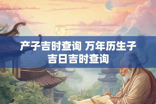 产子吉时查询 万年历生子吉日吉时查询 产子吉时查询 万年历生子吉日吉时查询