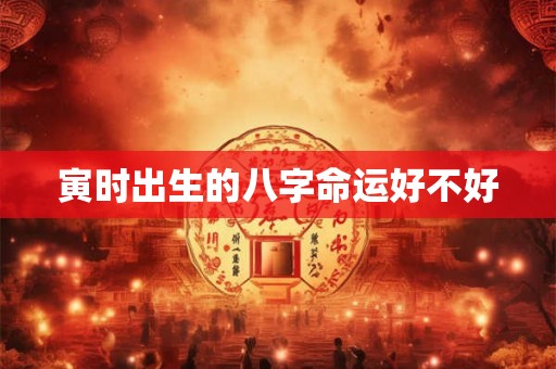 寅时出生的八字命运好不好 寅时出生的八字命运好不好