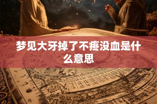 梦见大牙掉了不疼没血是什么意思 梦见大牙掉了不疼没血是什么意思