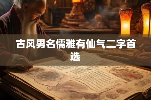 古风男名儒雅有仙气二字首选 古风男名儒雅有仙气二字首选