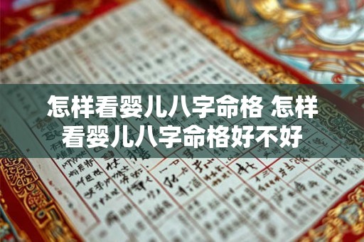 怎样看婴儿八字命格 怎样看婴儿八字命格好不好 怎样看婴儿八字命格 怎样看婴儿八字命格好不好