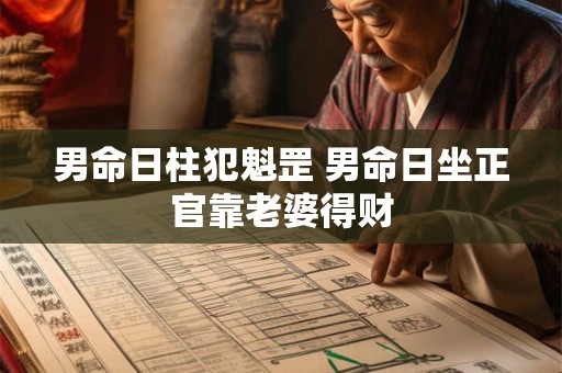 男命日柱犯魁罡 男命日坐正官靠老婆得财 男命日柱犯魁罡 男命日坐正官靠老婆得财