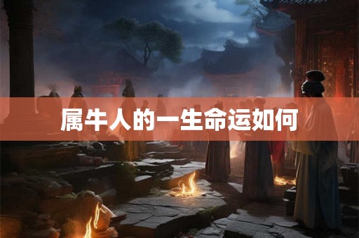属牛人的一生命运如何 属牛人的一生命运如何