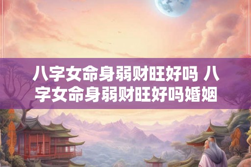 八字女命身弱财旺好吗 八字女命身弱财旺好吗婚姻 八字女命身弱财旺好吗 八字女命身弱财旺好吗婚姻