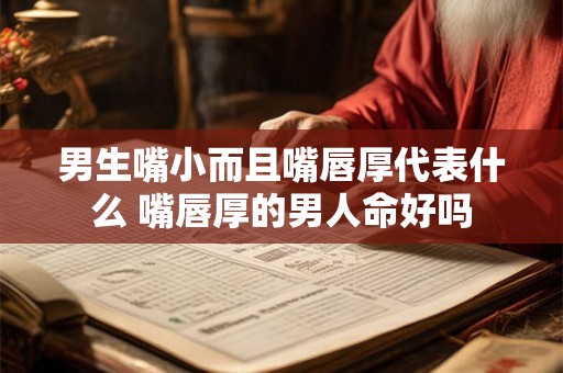 男生嘴小而且嘴唇厚代表什么 嘴唇厚的男人命好吗 男生嘴小而且嘴唇厚代表什么 嘴唇厚的男人命好吗