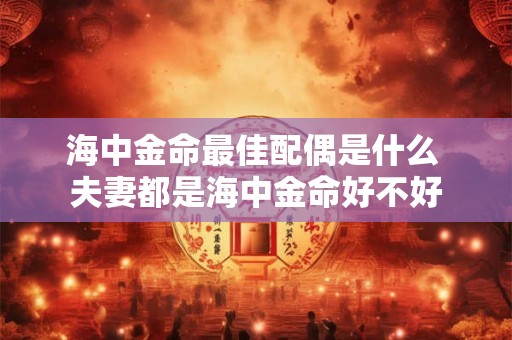 海中金命最佳配偶是什么 夫妻都是海中金命好不好
