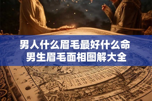男人什么眉毛最好什么命 男生眉毛面相图解大全 男人什么眉毛最好什么命 男生眉毛面相图解大全