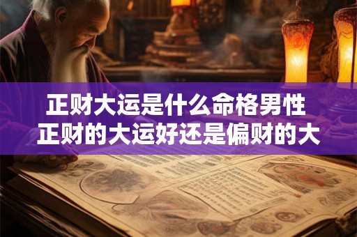 正财大运是什么命格男性 正财的大运好还是偏财的大运好 正财大运是什么命格男性 正财的大运好还是偏财的大运好