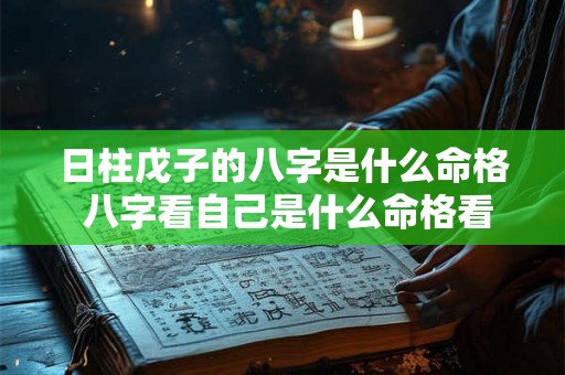 日柱戊子的八字是什么命格 八字看自己是什么命格看日柱吗