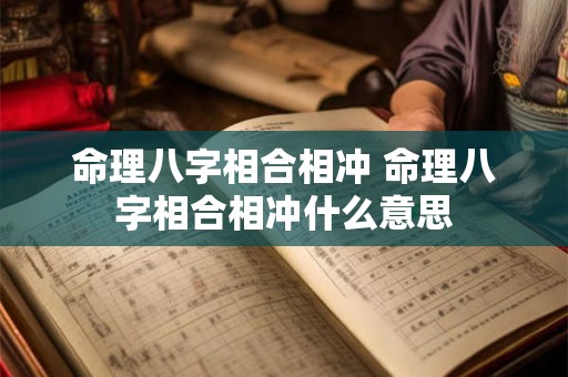 命理八字相合相冲 命理八字相合相冲什么意思 命理八字相合相冲 命理八字相合相冲什么意思