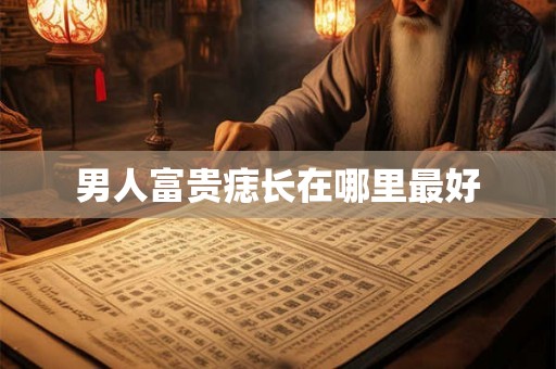 男人富贵痣长在哪里最好 男人富贵痣长在哪里最好