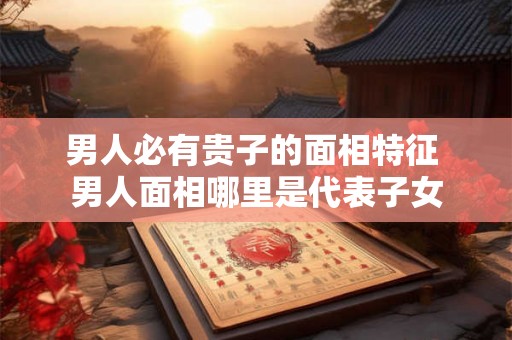 男人必有贵子的面相特征 男人面相哪里是代表子女 男人必有贵子的面相特征 男人面相哪里是代表子女