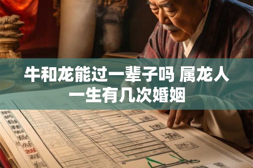 牛和龙能过一辈子吗 属龙人一生有几次婚姻