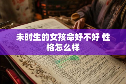 未时生的女孩命好不好 性格怎么样