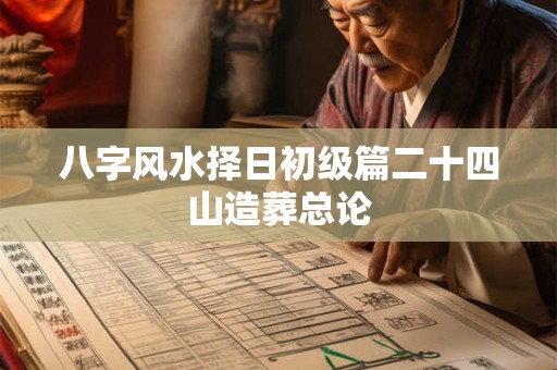 八字风水择日初级篇二十四山造葬总论 八字风水择日初级篇二十四山造葬总论