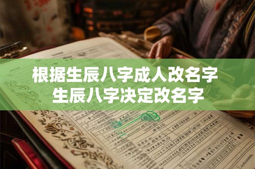 根据生辰八字成人改名字 生辰八字决定改名字 根据生辰八字成人改名字 生辰八字决定改名字