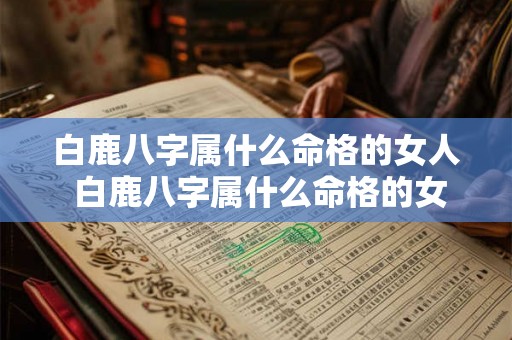 白鹿八字属什么命格的女人 白鹿八字属什么命格的女人图片 白鹿八字属什么命格的女人 白鹿八字属什么命格的女人图片
