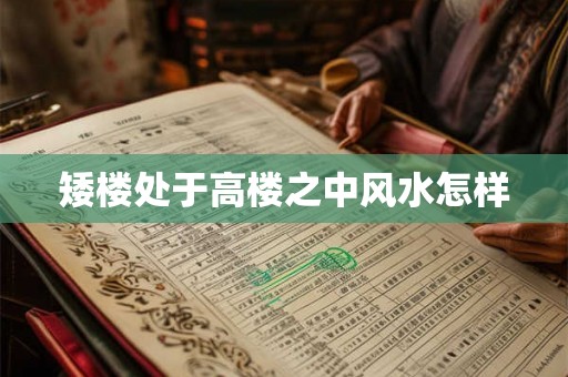 矮楼处于高楼之中风水怎样 矮楼处于高楼之中风水怎样