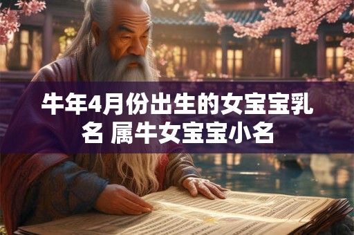 牛年4月份出生的女宝宝乳名 属牛女宝宝小名 牛年4月份出生的女宝宝乳名 属牛女宝宝小名